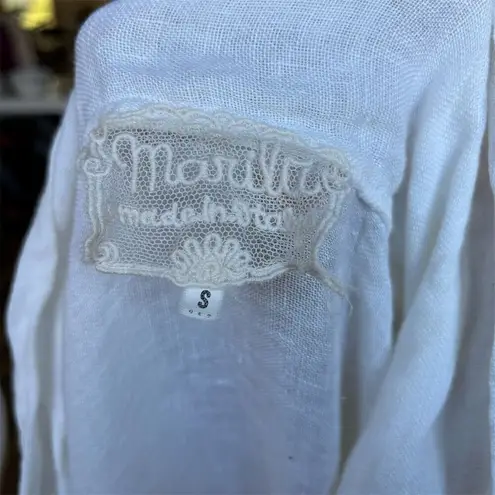 Marilu Women's White Midi Dress w/ Scarf Asymmetrical Ruched S Lagenlook