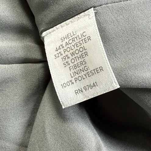 J Jill Faux Wrap Plaid Fringe Blanket Skirt Sz 10 Wool Blend Scottish Highlands Green