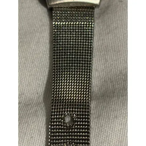 Fossil Big Tic Y2k JR-7876 Women's Silver SS Mesh Band Blue Dial 30.3mm Watch