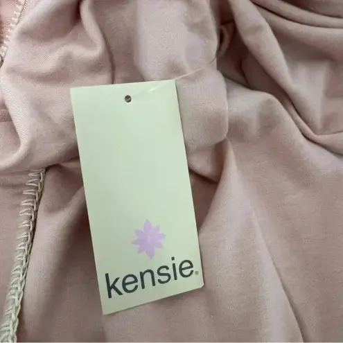 Kensie  Sportswear Fit Hooded Long Sleeves Sweatshirt Pink Blush Casual Size M