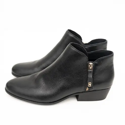 Aerosoles Collaroy Black Leather Ankle Booties Size 10M