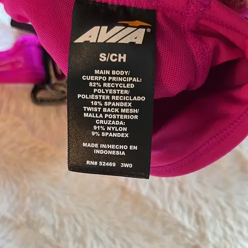 Avia Purple Twist Back Sports Bra Low Impact Size Small