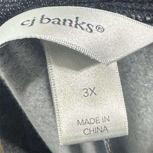 CJ Banks Women’s 3X 24/26W Charcoal Gray Jogger Pants NWT Soft Lounge Stretch