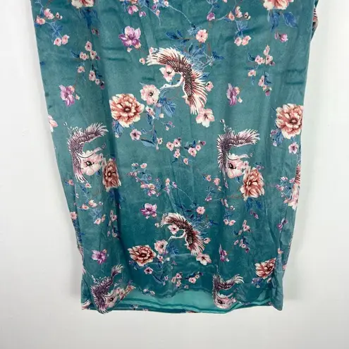 Pinkblush NWT Floral Velvet Short Sleeve Maternity Dress Turquoise Size XL NEW D