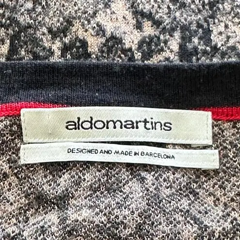 Anthropologie AldoMartins 12 Cardigan Sweater Wool Blend Snakeskin print Brown