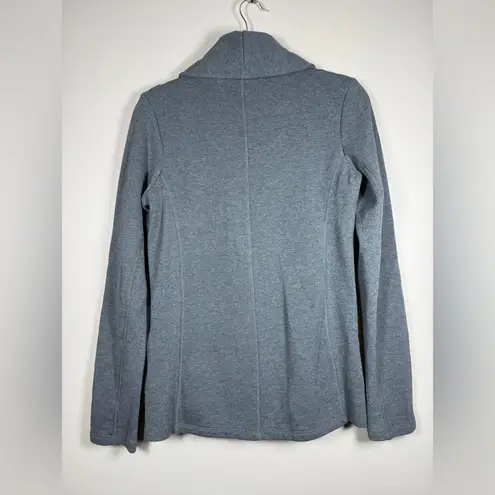 James Perse Shawl Collar Knit Cotton Gray Blazer, Size 4 XL