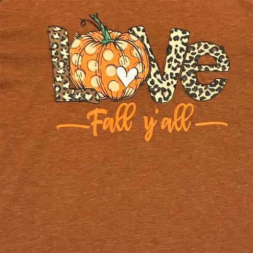 Fall Y'all Love Pumpkin Leopard Print T