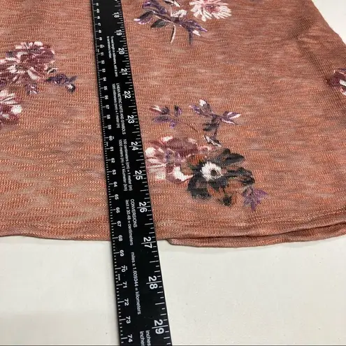 CEST. 1946, Women’s Floral Open Front Vest Brown Size Medium 3 side buttons Brown