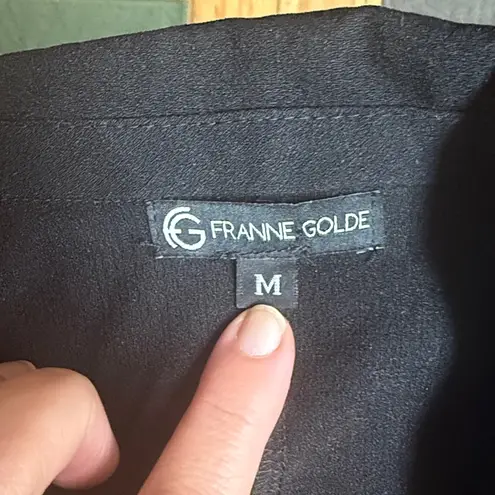 Franne Golde Single Button Blazer Black Size M