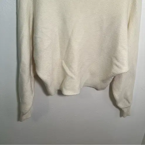 Dreamers by Debut Collared Dolman Sleeve Sweater Cream M/L White Size L