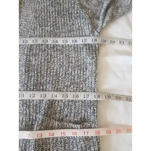 RDI Womens Open Cardigan Sweater Sz Small Gray Knit Long Elbow Minimalist Boho