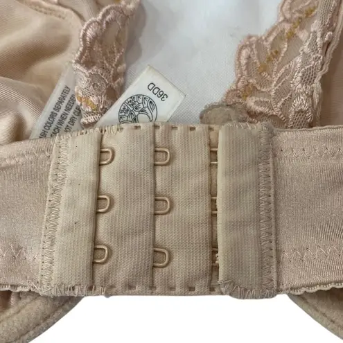 Natori Feathers Underwire ConCream Bra Embroidery Unlined Size 36 DD 36DD 36E