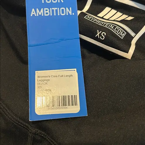 MY PROTEIN black core full length leggings nwt Size XS