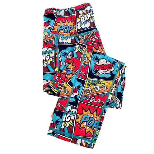Constantly Varied Gear Knockout Squat Proof Leggings Cartoon Superhero Size M Size M