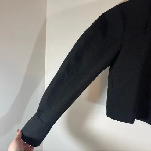 ZARA NWT  Dark Gray Women's Cropped Blazer Jacket Size Small