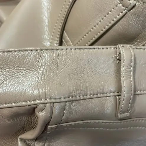 💖 Aritizia (Wilfred) The Melina Faux Leather High Waisted Vegan Pants Tan Size 6