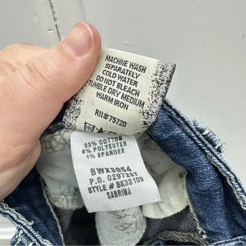 BKE Sabrina thick stitch denim jean capri capris women's 28