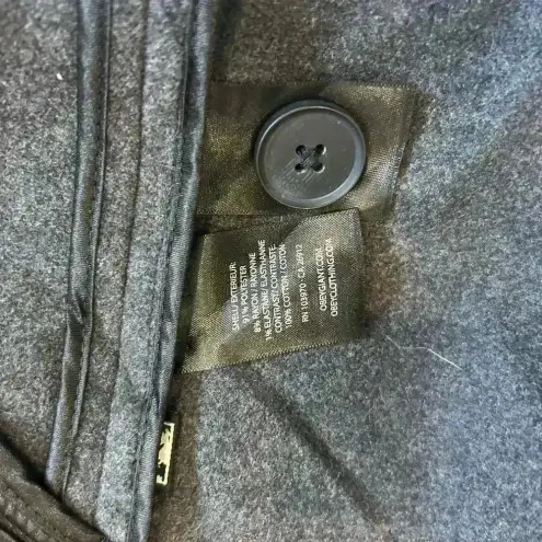 Obey NWT  N°89 Heather Charcoal Patti Trench Coat Single Breasted One Button XXS - Image 4