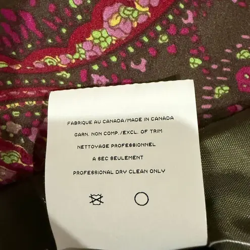 JS Collections Women's Paisley Silk Jacket Size 18 Canada Cottagecore