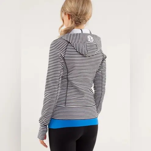 Lululemon 🎬Lulu Scuba Hoodie *Stretch Classic Black | White Stripe🎬~6 (more pics coming)