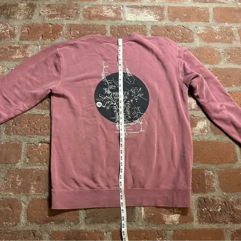 Mammoth WOMENS XL Pink mauve LANDMARK CLASSIC Crew Sweatshirt with map