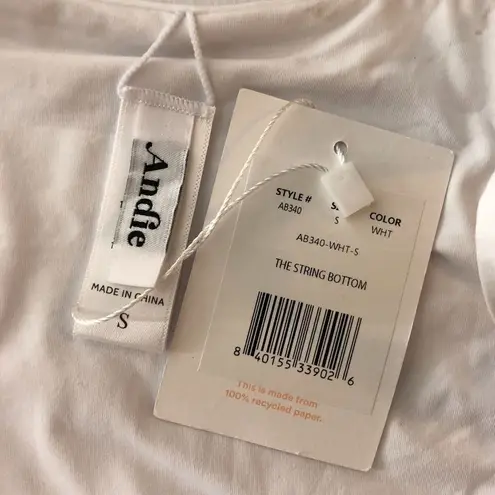 ANDIE Swim The String Bikini Bottom Tie Sides White S