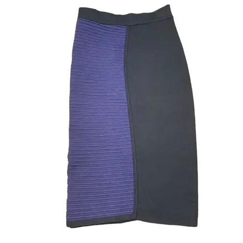 Lane Bryant  color-blocked ribbed pencil skirt