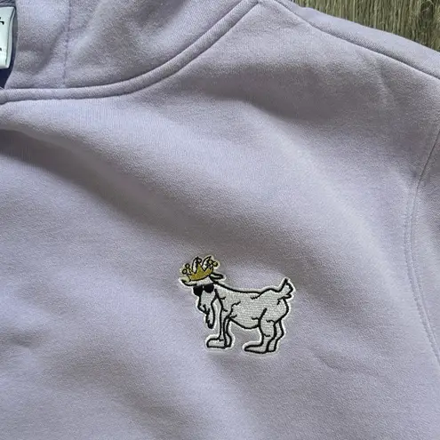 GOAT Lavender Hoodie with Embroidery Purple Size M