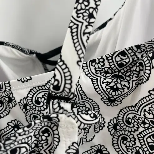 La Blanca Swimsuit Size 18W Oasis Strappy One Piece Mio NWT Paisley B&W Plus