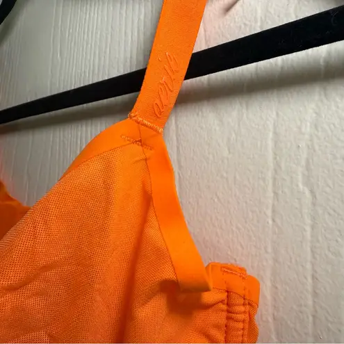 Aerie  Smoothez Balconette Orange Mesh Bra - 38DD