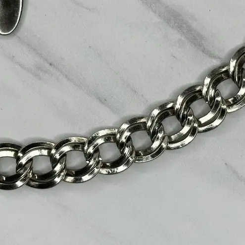 Chunky Silver Tone Chain Link Belt Medium/Large (M/L)