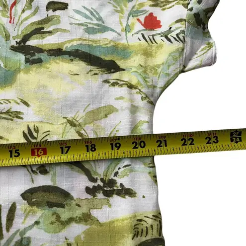 LC Lauren Conrad 60-23  Multicolor Tropical Shirt Women Top Size Medium