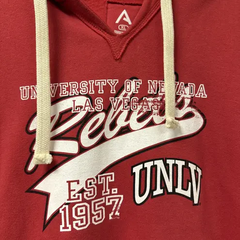 Stadium Athletics UNLV Runnin’ Rebels Hoodie Sweatshirt Size XL Red Oversized Womens Las Vegas