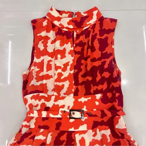 Just Cavalli Orange Printed Sleeveless
