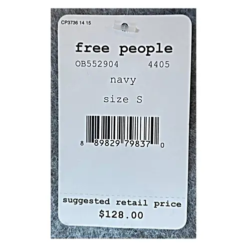 Free People Free‎ People Craft Time Navy Bell Sweater NWT Size Small