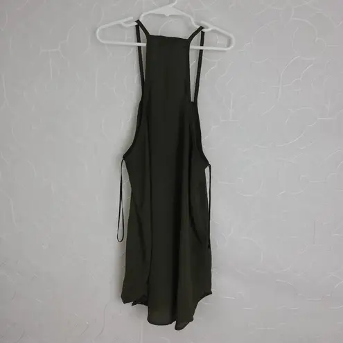 Lily White Womens Dress Size Small Green Sleeveless Sexy Back Mini