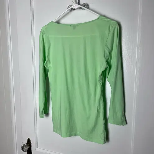 Lilla P Women's Bright Green Deep V