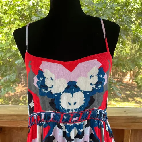 Free People Sweet Lucy Dress In Red Buckle Open Back Size L