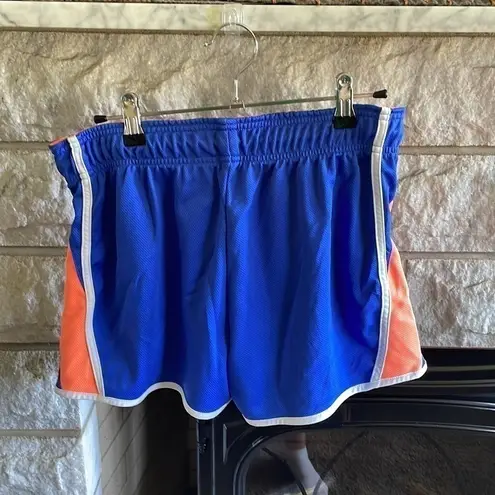 FILA Running Shorts Blue Orange Size Medium