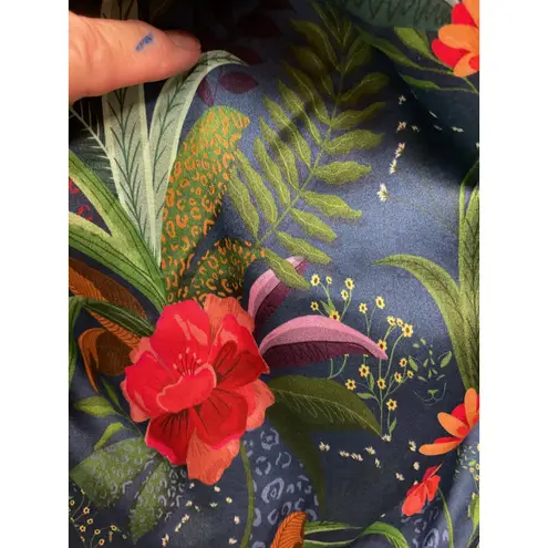 Shore Women's Oceansides Floral Drape Tank Size XS NWT Jewel Tone Dark Blue