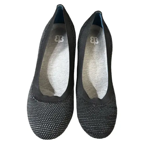 Betabrand Late to the Gate Pumps Womens 8 Black Low Heel Comfort Work Shoes