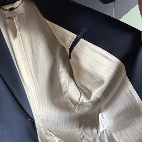 Stella McCartney NWT $1,295 Wool/Mohair Navy Blazer, Size IT 38 (US ~2)