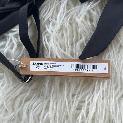 SKIMS Swim Ultimate Push Up Bikini Top Onyx Size 10