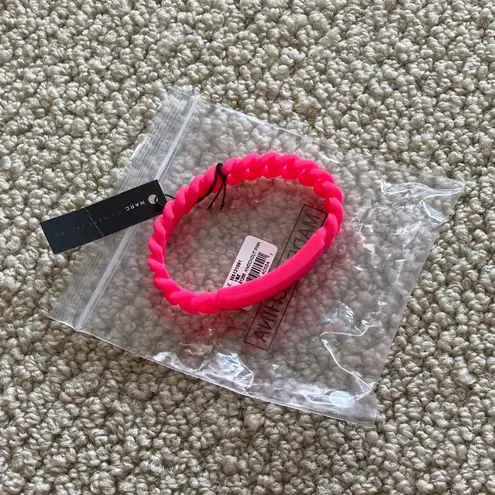 Marc by Marc Jacobs NEW Workwear Braided Bracelet Knockout Pink Neon RARE NWT
