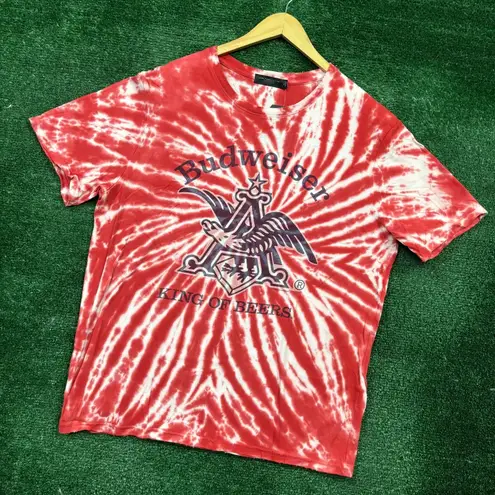 The Great American Budweiser King of Beer Tie-Dye Tee XL
