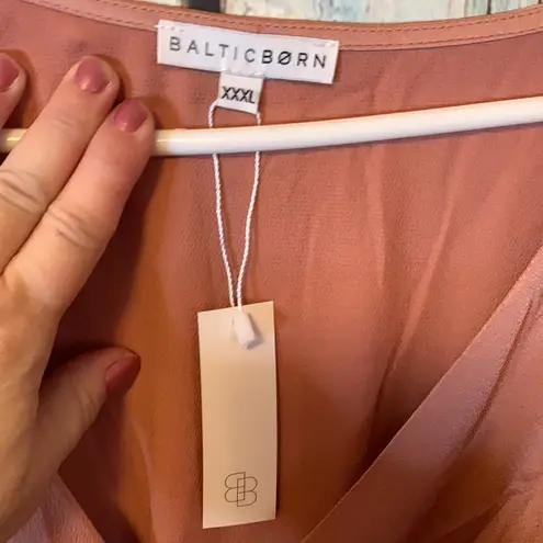 Baltic Born 🚫SOLD🚫NWT Sicily Satin Blush Pink Maxi Dress Size XXXL