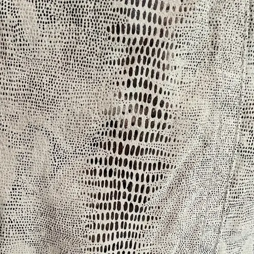 Newport News snakeskin print leather jacket, EUC, no flaws, size 4