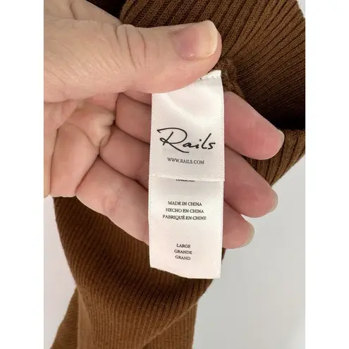 Rails Jules Fox Brown Pant Cotton Silk Blend New $198 Size Large, L