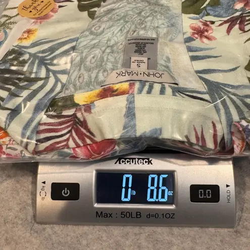 John Mark Kimono Cardigan Womens Small White Embroidered Romantic Boho Resort