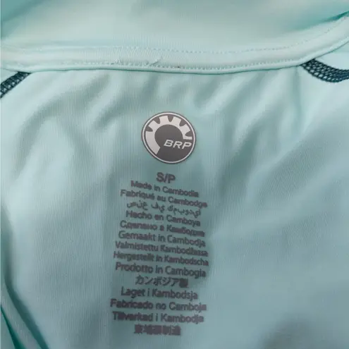 Sea Doo Women's Long Sleeve Rashguard Performance Jacket Size Small Full Zip Green